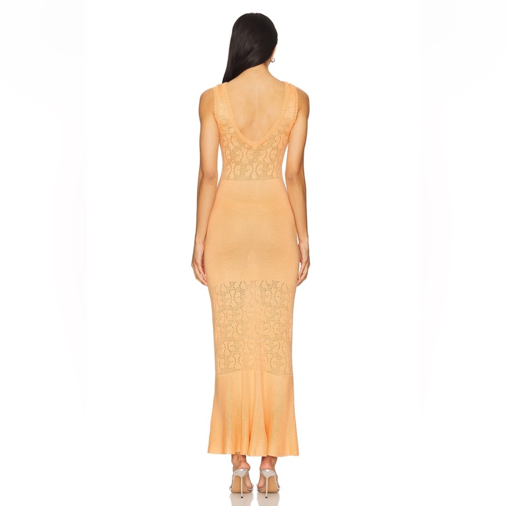 Andreeva Knit Dress with Ostrich Feather Details - Picture 2 of 3
